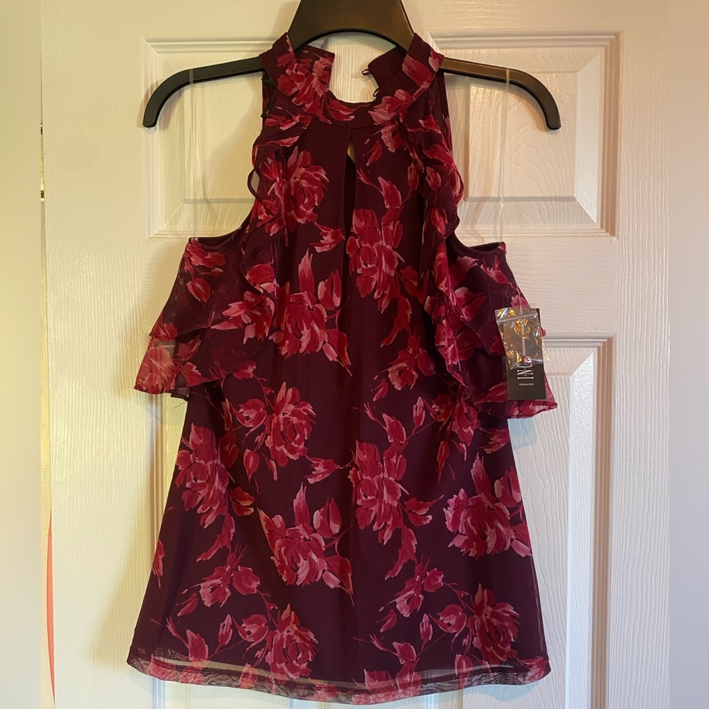 Floral halter top by INC